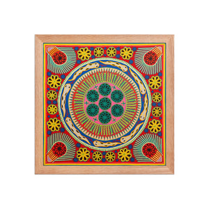 Huichol Yarn Painting Print • L - 332 - Huichol Arts