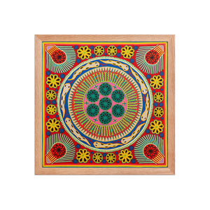 Huichol Yarn Painting Print • L - 332 - Huichol Arts