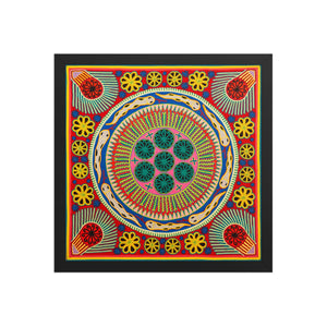 Huichol Yarn Painting Print • L - 332 - Huichol Arts