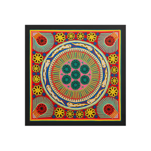Huichol Yarn Painting Print • L - 332 - Huichol Arts