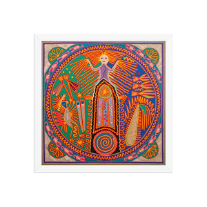 Huichol Yarn Painting Print • L - 333 - Huichol Arts
