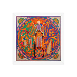 Huichol Yarn Painting Print • L - 333 - Huichol Arts