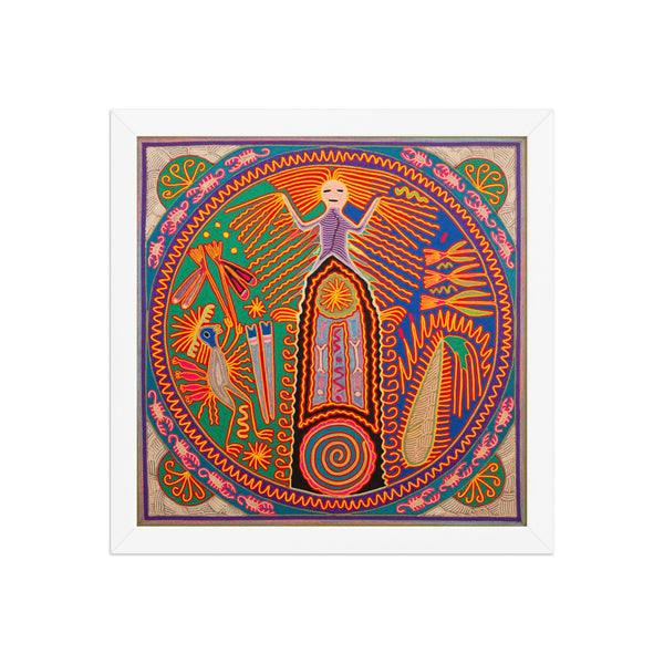 Huichol Yarn Painting Print • L - 333 - Huichol Arts