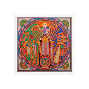 Huichol Yarn Painting Print • L - 333 - Huichol Arts