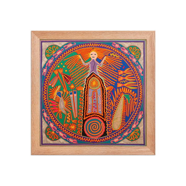 Huichol Yarn Painting Print • L - 333 - Huichol Arts