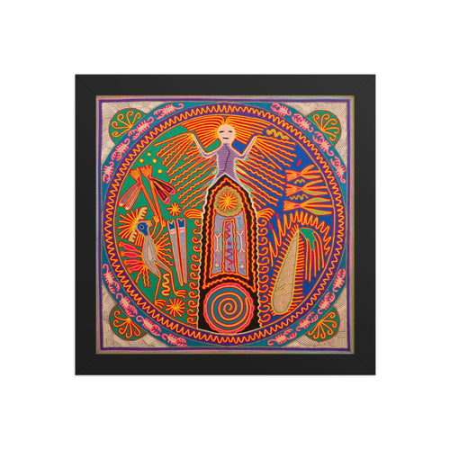 Huichol Yarn Painting Print • L - 333 - Huichol Arts