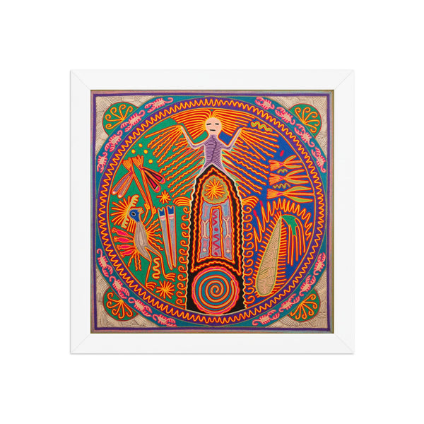 Huichol Yarn Painting Print • L - 333 - Huichol Arts
