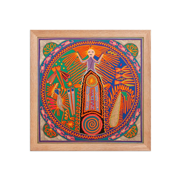 Huichol Yarn Painting Print • L - 333 - Huichol Arts