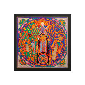Huichol Yarn Painting Print • L - 333 - Huichol Arts