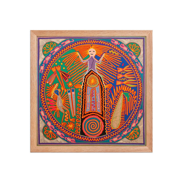 Huichol Yarn Painting Print • L - 333 - Huichol Arts