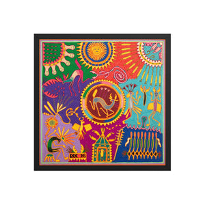 Huichol Yarn Painting Print • L - 334 - Huichol Arts