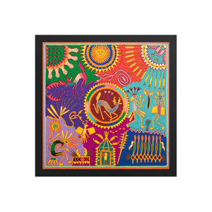 Huichol Yarn Painting Print • L - 334 - Huichol Arts