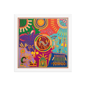 Huichol Yarn Painting Print • L - 334 - Huichol Arts