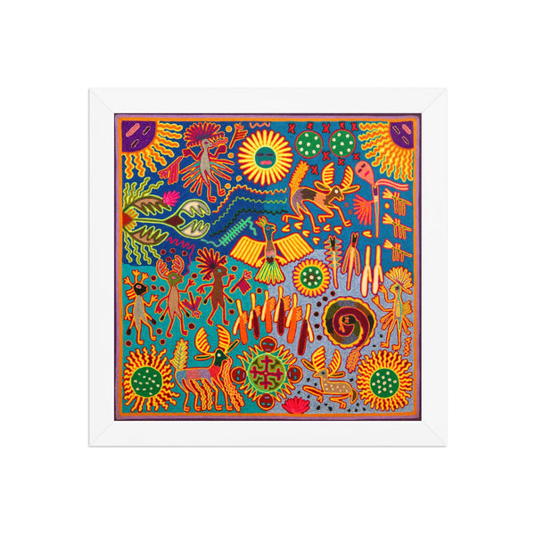 Huichol Yarn Painting Print • L - 335 - Huichol Arts