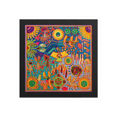Huichol Yarn Painting Print • L - 335 - Huichol Arts