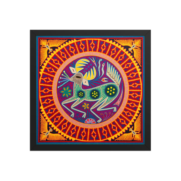 Huichol Yarn Painting Print • L - 338 - Huichol Arts