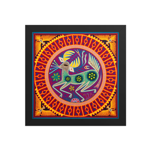 Huichol Yarn Painting Print • L - 338 - Huichol Arts