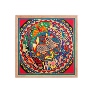 Huichol Yarn Painting Print • L - 339 - Huichol Arts