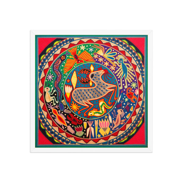 Huichol Yarn Painting Print • L - 339 - Huichol Arts