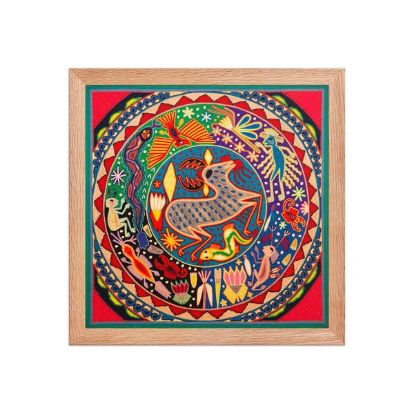 Huichol Yarn Painting Print • L - 339 - Huichol Arts