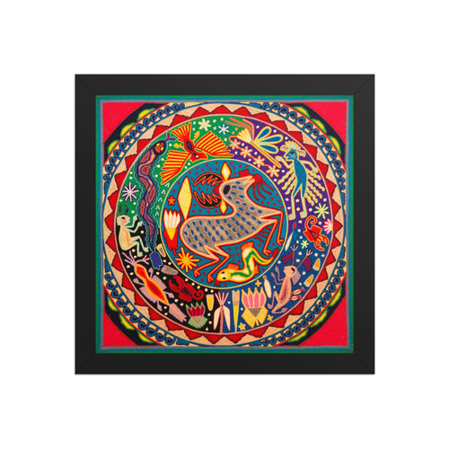 Huichol Yarn Painting Print • L - 339 - Huichol Arts