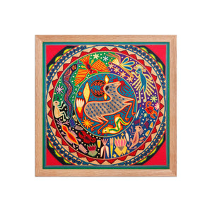 Huichol Yarn Painting Print • L - 339 - Huichol Arts