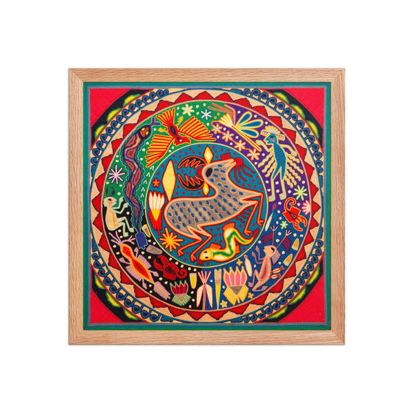 Huichol Yarn Painting Print • L - 339 - Huichol Arts