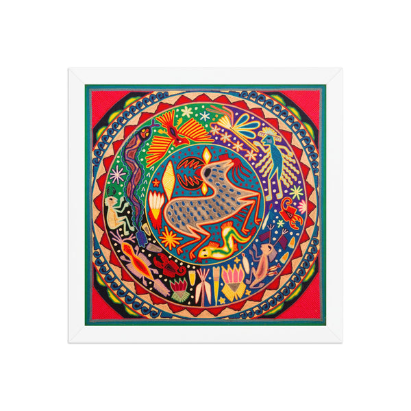 Huichol Yarn Painting Print • L - 339 - Huichol Arts