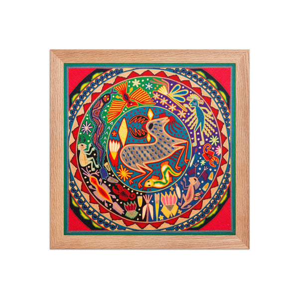 Huichol Yarn Painting Print • L - 339 - Huichol Arts