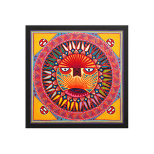 Huichol Yarn Painting Print • L - 340 - Huichol Arts