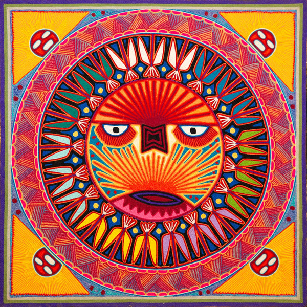 Huichol Yarn Painting Print • L - 340 - Huichol Arts