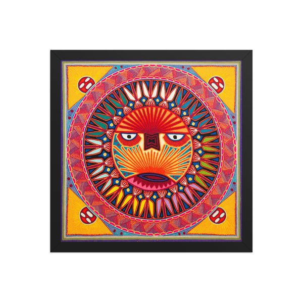 Huichol Yarn Painting Print • L - 340 - Huichol Arts