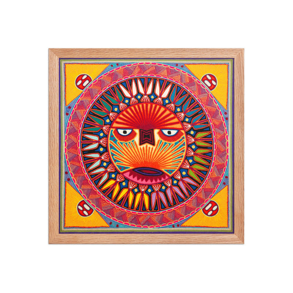 Huichol Yarn Painting Print • L - 340 - Huichol Arts