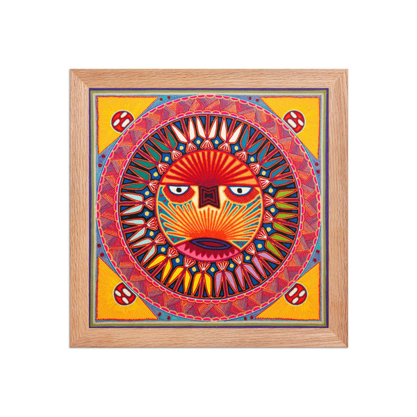 Huichol Yarn Painting Print • L - 340 - Huichol Arts