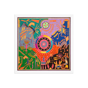 Huichol Yarn Painting Print • L - 341 - Huichol Arts