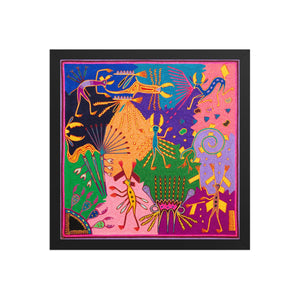 Huichol Yarn Painting Print • L - 342 - Huichol Arts