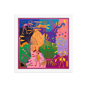 Huichol Yarn Painting Print • L - 342 - Huichol Arts