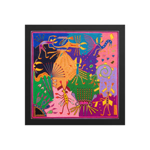 Huichol Yarn Painting Print • L - 342 - Huichol Arts