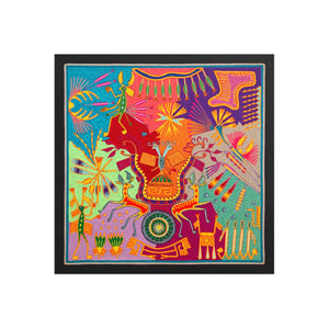 Huichol Yarn Painting Print • L - 347 - Huichol Arts