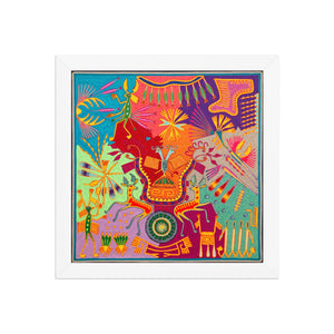 Huichol Yarn Painting Print • L - 347 - Huichol Arts