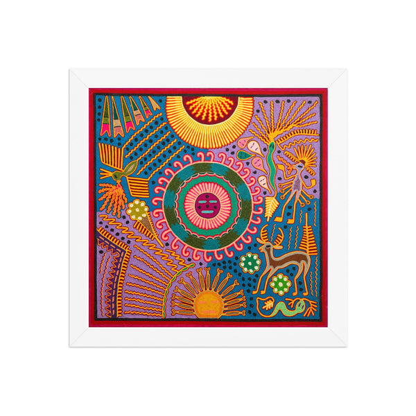 Huichol Yarn Painting Print • L - 349 - Huichol Arts