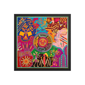 Huichol Yarn Painting Print • L - 350 - Huichol Arts