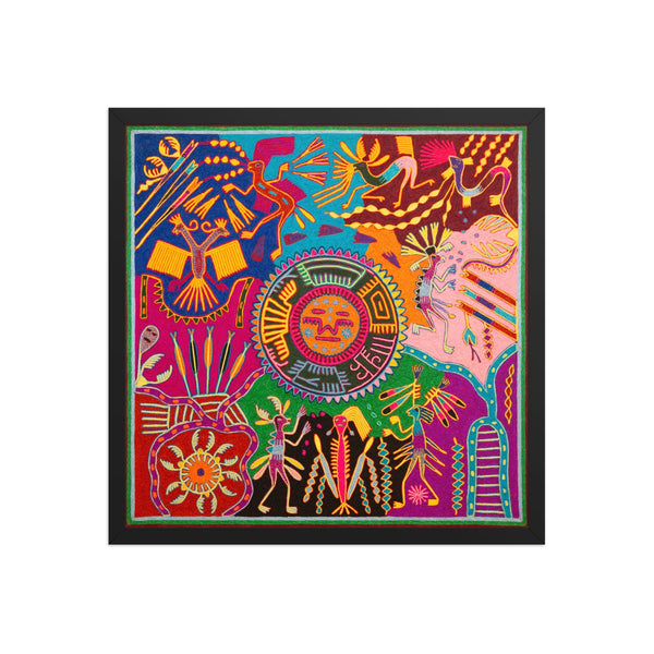 Huichol Yarn Painting Print • L - 350 - Huichol Arts
