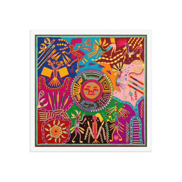 Huichol Yarn Painting Print • L - 350 - Huichol Arts