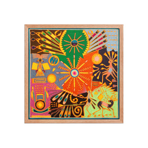 Huichol Yarn Painting Print • L - 351 - Huichol Arts