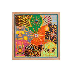 Huichol Yarn Painting Print • L - 351 - Huichol Arts