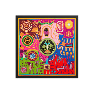 Huichol Yarn Painting Print • L - 352 - Huichol Arts