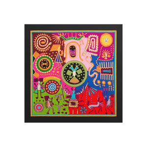 Huichol Yarn Painting Print • L - 352 - Huichol Arts
