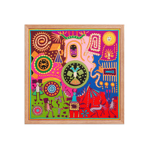 Huichol Yarn Painting Print • L - 352 - Huichol Arts
