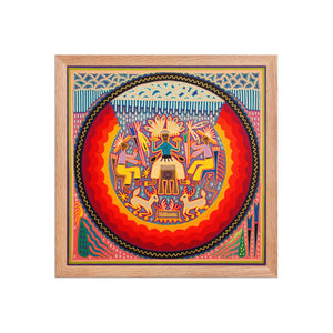 Huichol Yarn Painting Print • L - 353 - Huichol Arts